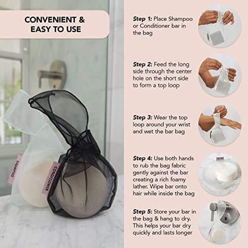 Kitsch Shea Butter Solid Body Wash & Travel Soap Bag Bundle