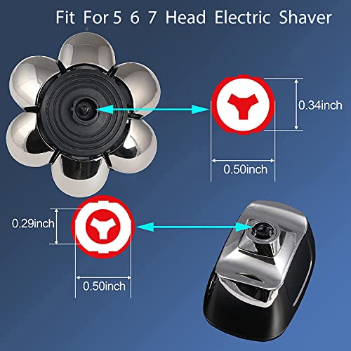 7D Universal Replacement Shaving Head for Electric Bald Razors - Silver
