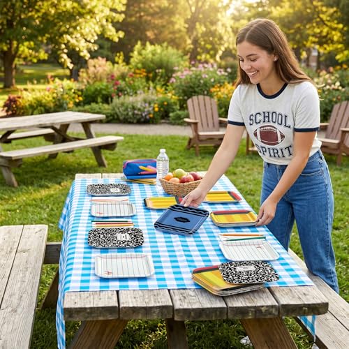 48pcs Back to School Paper Plates - 7 Inch Disposable Tableware