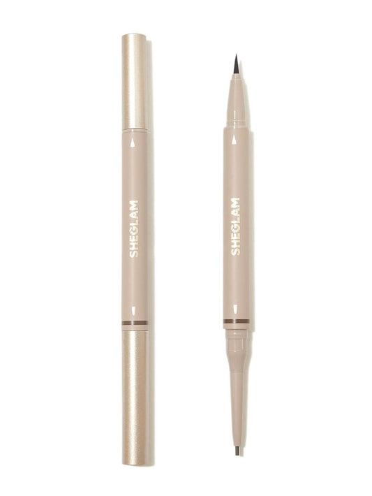Dual-Sided Eyebrow Pencils | Cream Waterproof & Long-Lasting Makeup - 03 Taupe