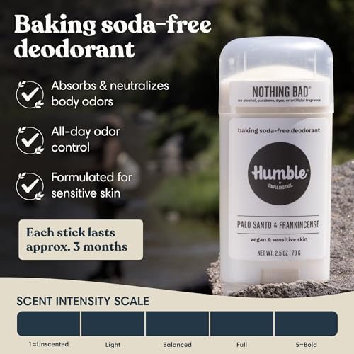 Humble Aluminum-Free Deodorant - Palo Santo & Frankincense, 2.5 oz