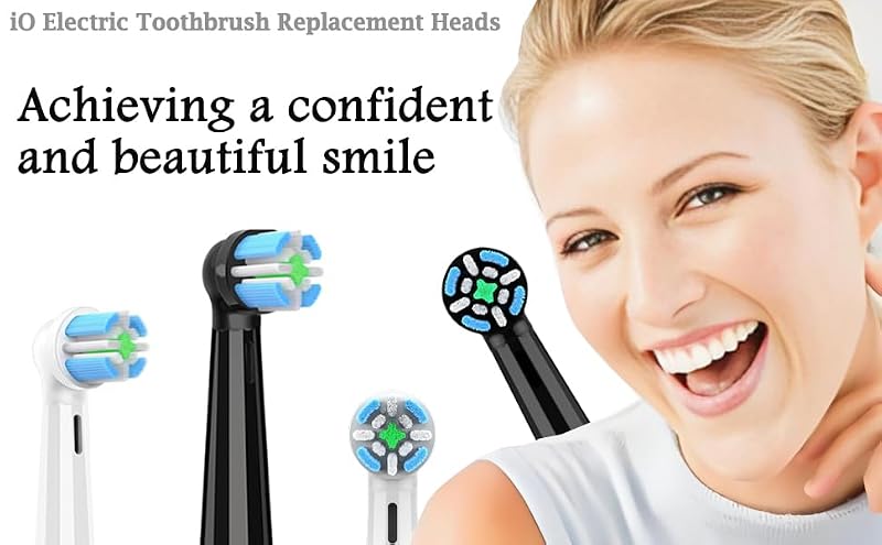 12-Pack Replacement Brush Heads for Oral-B iO Series Electric Toothbrushes