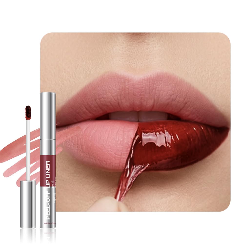 Matte Liquid Lip Gloss Stain Set - Long Lasting Waterproof Lipstick | Wine Red & Brown, 2 Pcs
