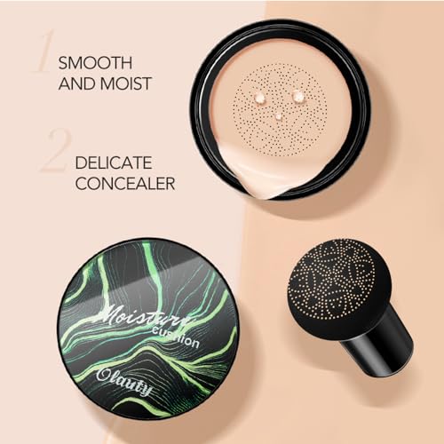 ASCOKA Mushroom Head Air Cushion CC Cream Foundation - 2 Pack Natural Tone