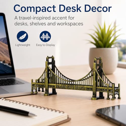 Golden Gate Bridge Model Statue | San Francisco Architecture Decor