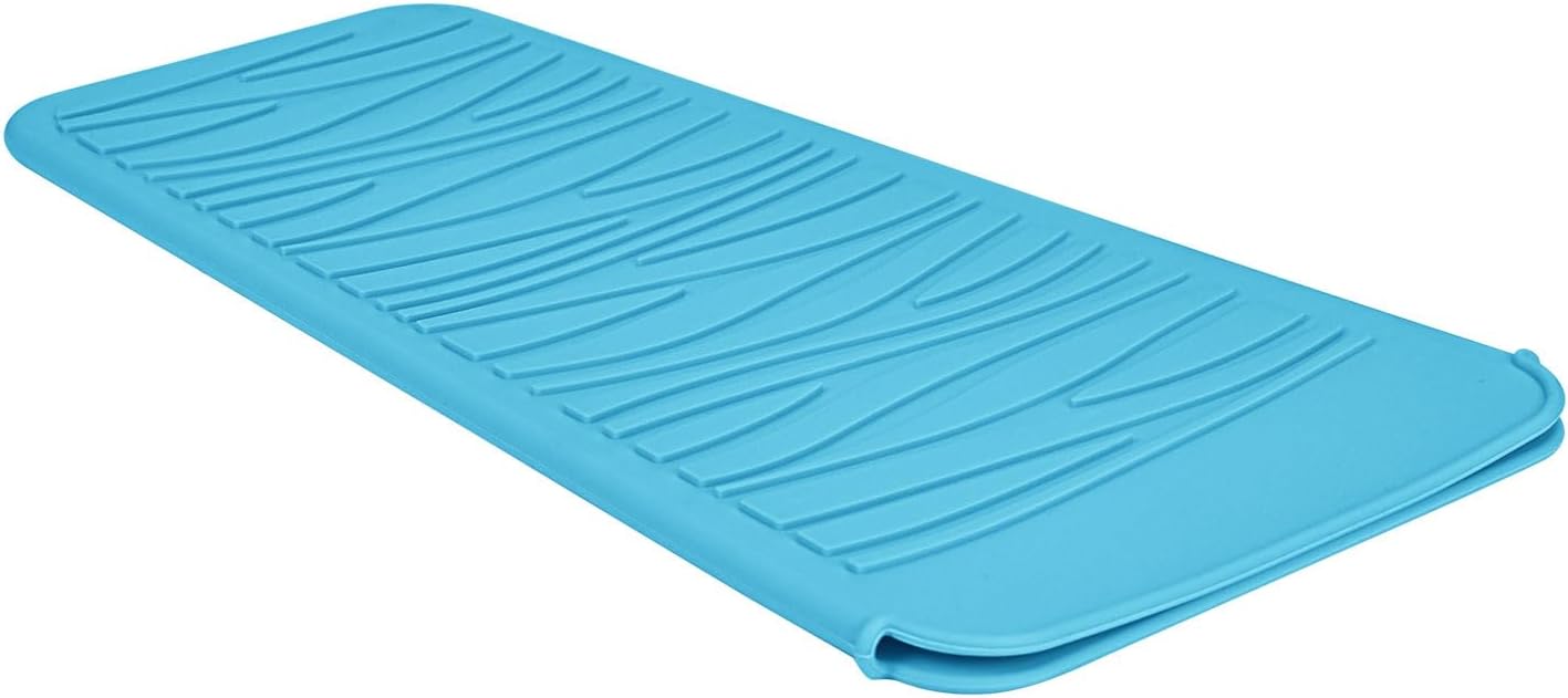 Silicone Heat Resistant Mat for Hair Styling Tools - Grey Flat Pouch | 11 x 5.3 Inches, 480°F