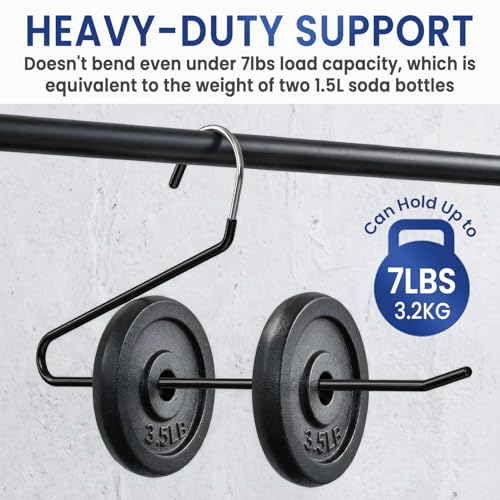 Heavy Duty Non-Slip Open Ended Pants Hangers - 10 Pack for Closet Organization