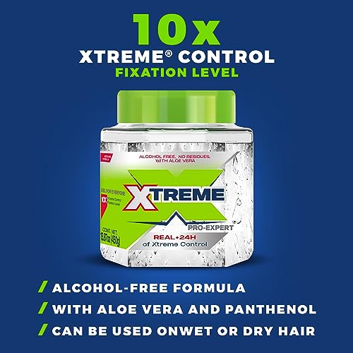 Xtreme Pro-Expert Clear Styling Hair Gel, 15.87 Oz - Pack of 3