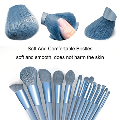 Koccido 22-Piece Sky-Blue Makeup Brush Set for Flawless Application