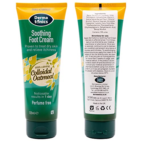 Dermatonics Soothing Foot Cream with Colloidal Oatmeal, 125ml