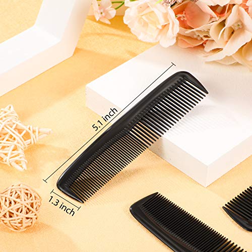Leinuosen 24-Piece Black Hair Comb Set for All Hair Types