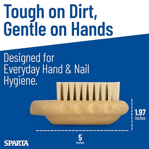 SPARTA 5-Inch Hand and Nail Brush - Dual-Bristle Cleaning for Foodservice