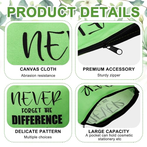 9 Pack Vet Tech Gift Cosmetic Bags - Bulk Makeup Organizer Pouches