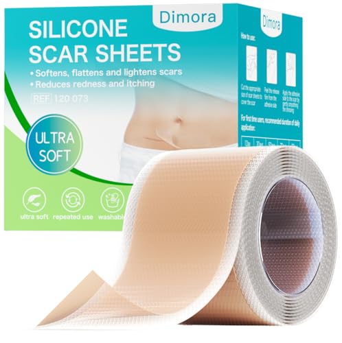 Dimora Medical Grade Silicone Scar Sheets - Ultra Soft Tape 1.6” x 60