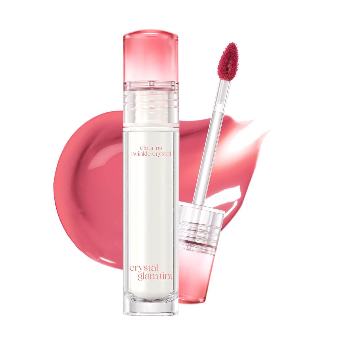 CLIO Crystal Glam Tint - Glossy Lip Tint with Long-Lasting Color | Lightweight Non-Sticky Stain in Daily Mauve