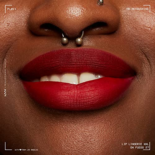 NYX Lip Lingerie XXL Matte Liquid Lipstick - On Fuego (Fire Red)