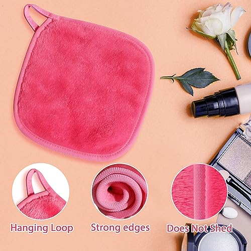 12 Pack Reusable Makeup Remover Cloths - 6" x 6" Microfiber Towels MixColor-2