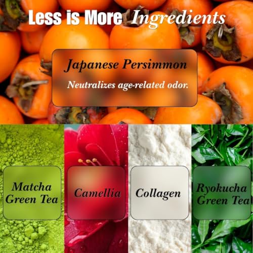 Mirai Clinical Persimmon Soap - Deodorizing Body Bar with Green Tea, 100g