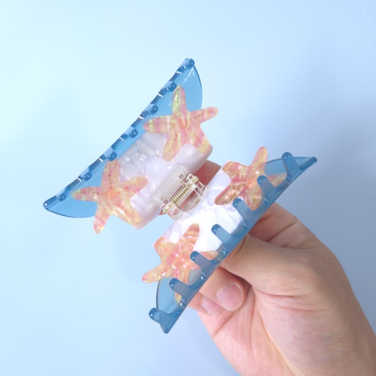 Starfish Hair Clip - Acetate Claw Clip for Women | Stylish Shell Design