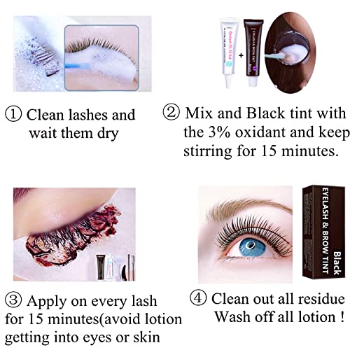 Libeauty Black Lash Tint Kit - 6 Week Keratin Eyelash & Eyebrow Dye