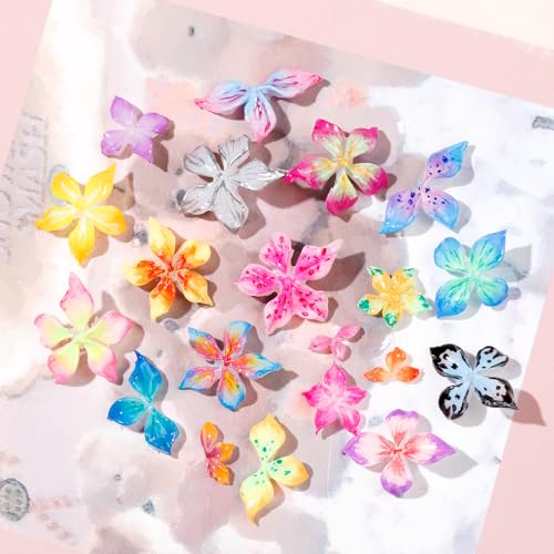 MIZHSE 3D Flower Nail Mold for DIY Gel Nail Art