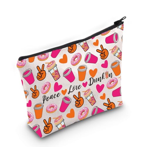Peace Love Donut Junkie Shopping Tote Bag - Donut MB Design