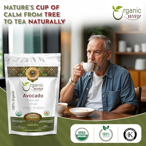 Organic Avocado Dried Leaves Herbal Tea - 2 Oz, USDA Organic
