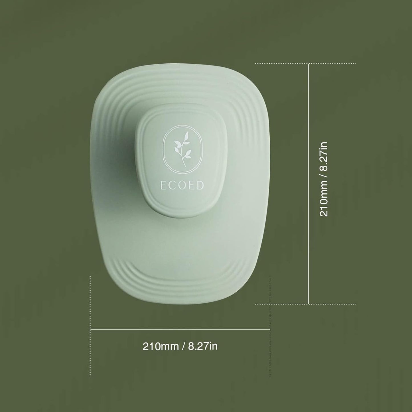 Ecoed Scalp Massager Shampoo Brush - Dandruff Removal Scalp Scrubber for Men & Women | Green, Wet & Dry Use
