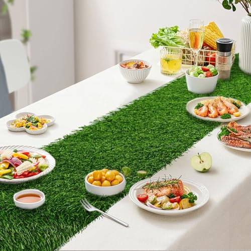 Artificial Grass Table Runner for Weddings & Parties - 13" x 31.5"