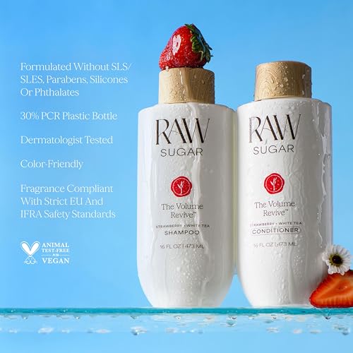 Raw Sugar Volume Revive Shampoo + Conditioner Set, 16 Fl Oz