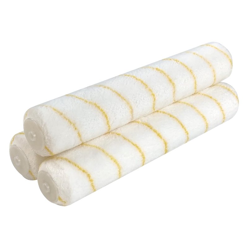 Great Andrew 3-Pack Paint Roller Covers, 14 Inch 1/2" Nap Microfiber Roller Sleeves for Walls, Ceilings, Smooth & Semi-Smooth Surfaces