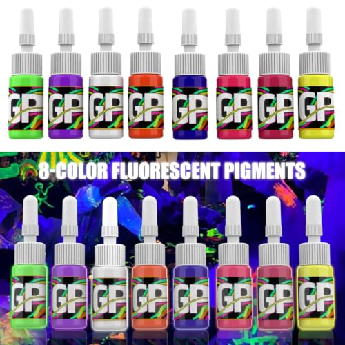 Gold Plume YGMS-8 8-Color Tattoo Ink Set 0.17oz for Artists & Beginners