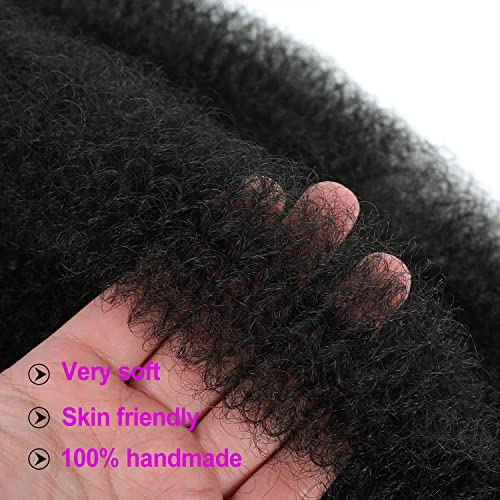 KEPBEAY 12 Inch Afro Twist Crochet Braiding Hair - 6 Packs, 1B#