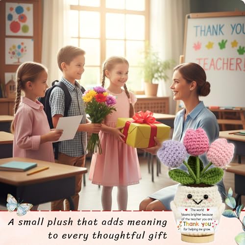 Crochet Flower Doll for Teacher Appreciation - Heartfelt Gift