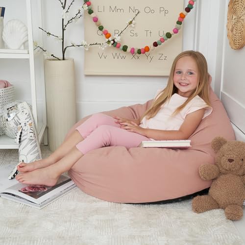 ZICOTO Kids' Bean Bag Chair Cover - Soft Plushie Storage Solution