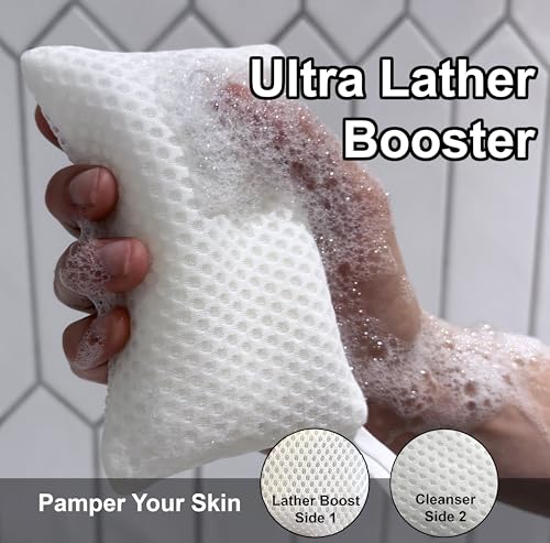 2-Pack Bar Soap Saver Pouch - Gentle & Deep Exfoliation Combo