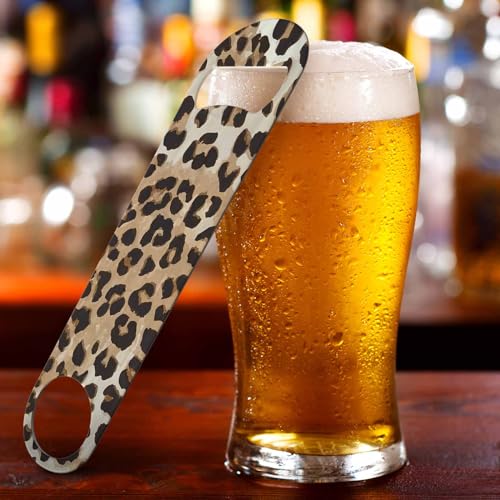 Animal Skin Texture Stainless Steel Bottle Opener Keychain