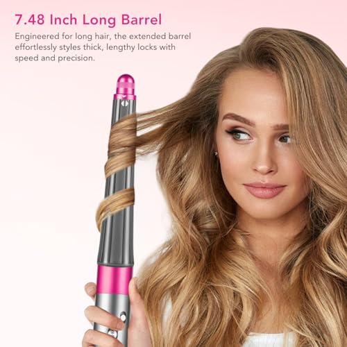 Fuchsia Conical Barrel Attachment for Dyson Airwrap Styler 0.8-1.4 Inch