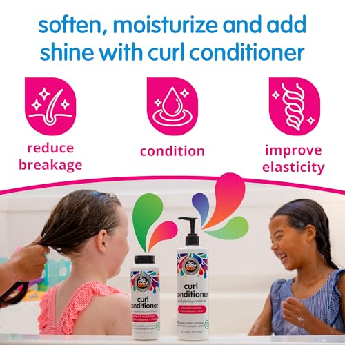 SoCozy Curl Conditioner for Kids - 16 Fl Oz Detangler with Mango & Rice Protein