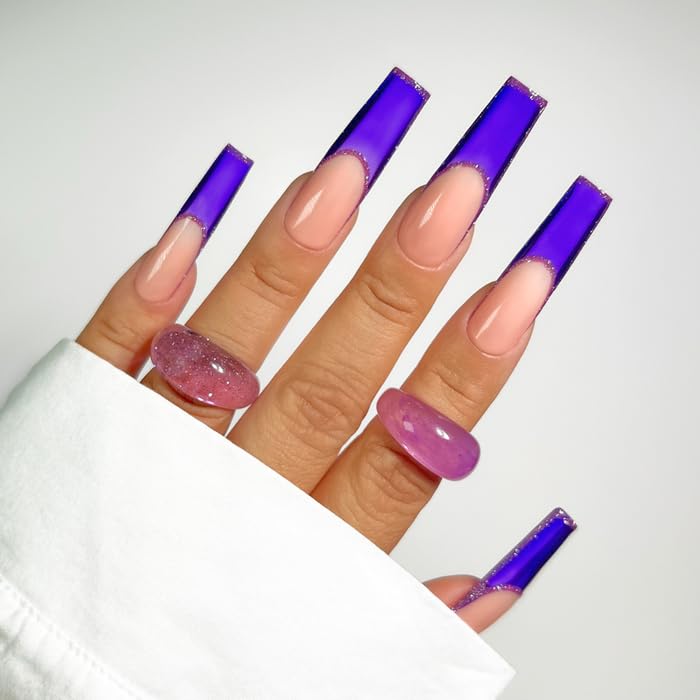 KIARA SKY Jelly Tint Gel Polish Dawned on Me - Sheer, 15ml, Vibrant Purple Nail Color