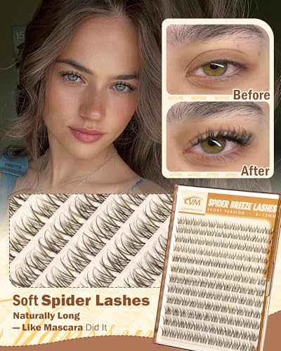 Short Spider Breeze Lash Clusters - Natural Wispy 8-12mm Eyelash Extensions