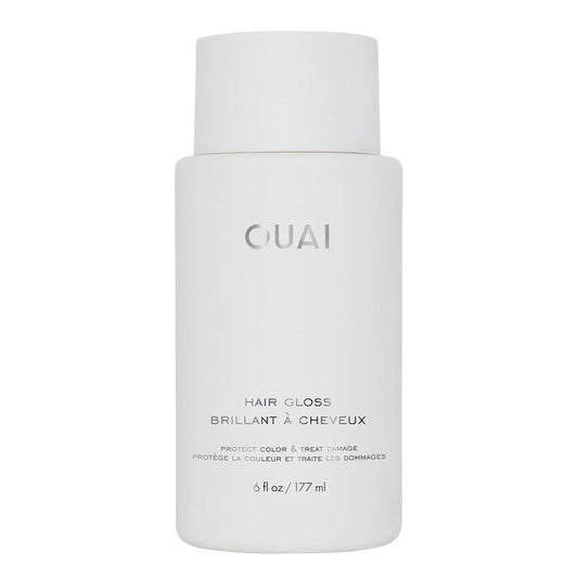 OUAI Hair Gloss Treatment - In-Shower Shine & Frizz Control | Heat Protectant with Hyaluronic Acid & Rice Water (6 Oz)