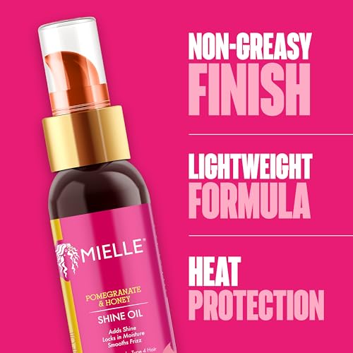 Mielle Organics Pomegranate & Honey Lightweight Hair Oil for Curly & Coily Hair - 4 fl oz