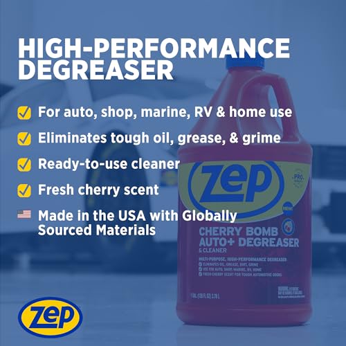 Zep Cherry Bomb Auto+ Degreaser - Multi-Surface Cleaner, 1 Gallon
