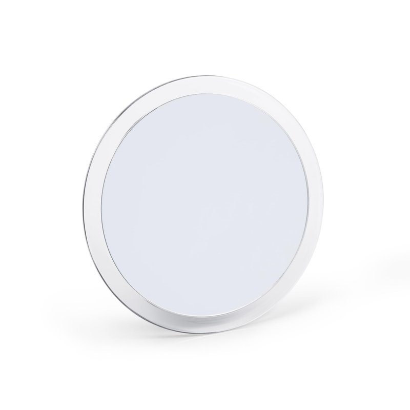 Jerdon Portable Travel Makeup Mirror – 9” Diameter Frame with 5X Magnification – Suction Cups Allow Wall Mounting – Travel Case Included – Model JSC5