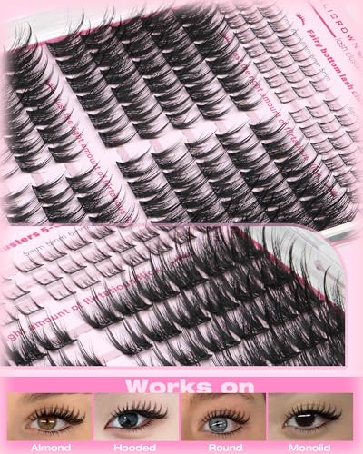 Cat Eye Lash Clusters - Pre-Mapped Wispy Eyelash Extensions Set
