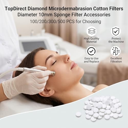 400 Microdermabrasion Refill Pads - Soft Cotton Filters for Machines