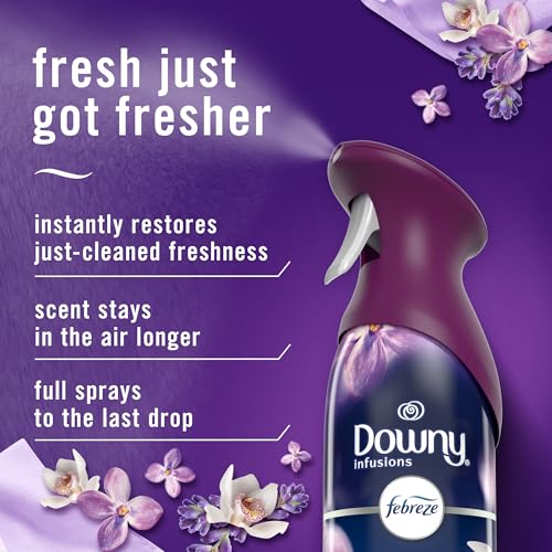 Febreze Air Mist Odor Fighting Spray - Downy Calm Lavender & Vanilla, 8.1oz (Pack of 3)