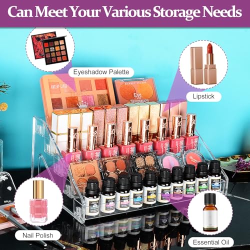 JessLab 5-Tier Acrylic Nail Polish and Essential Oil Organizer