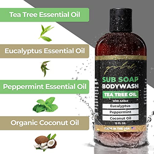 Gold BJJ Submission Soap Body Wash with Tea Tree Oil for Martial Artists
